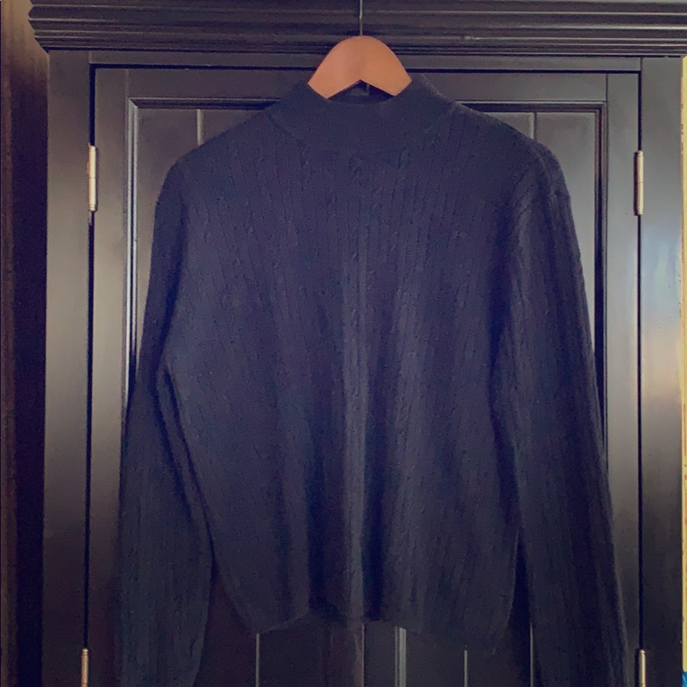Black Silk and Cashmere Sweater